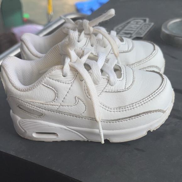 Toddler white Nike air max trainer sneakers 7c - Picture 1 of 5
